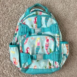 Pottery Barn Kids mermaid backpack and lunchbox